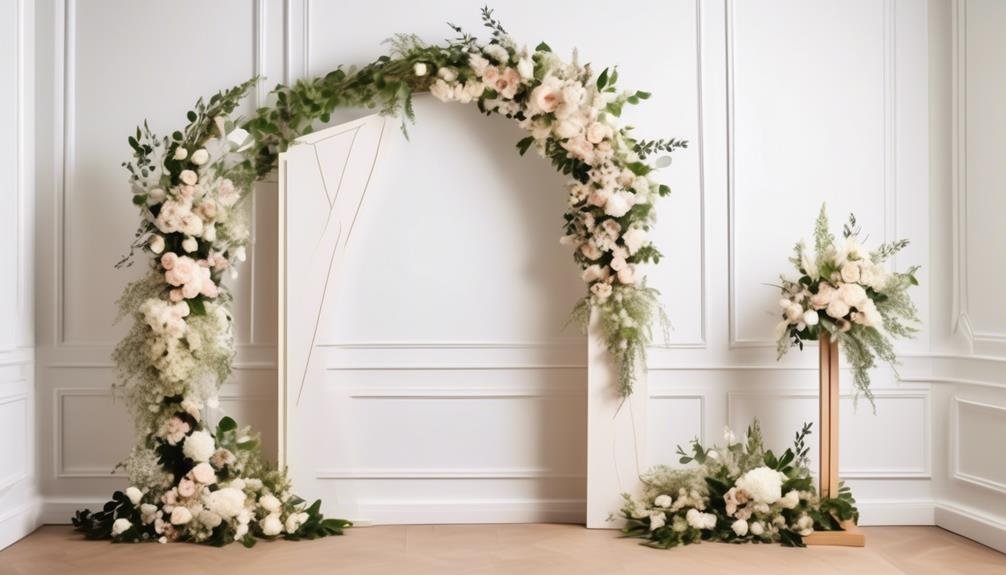 wooden floral arch designs